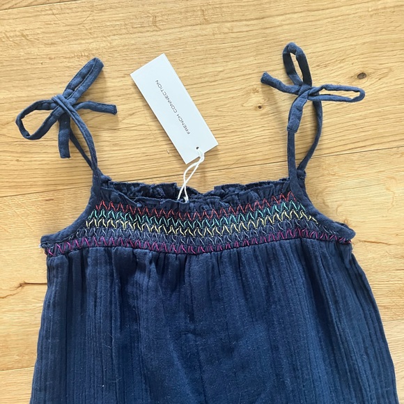 French Connection NWT blue gauze romper 5-6T - Picture 5 of 5